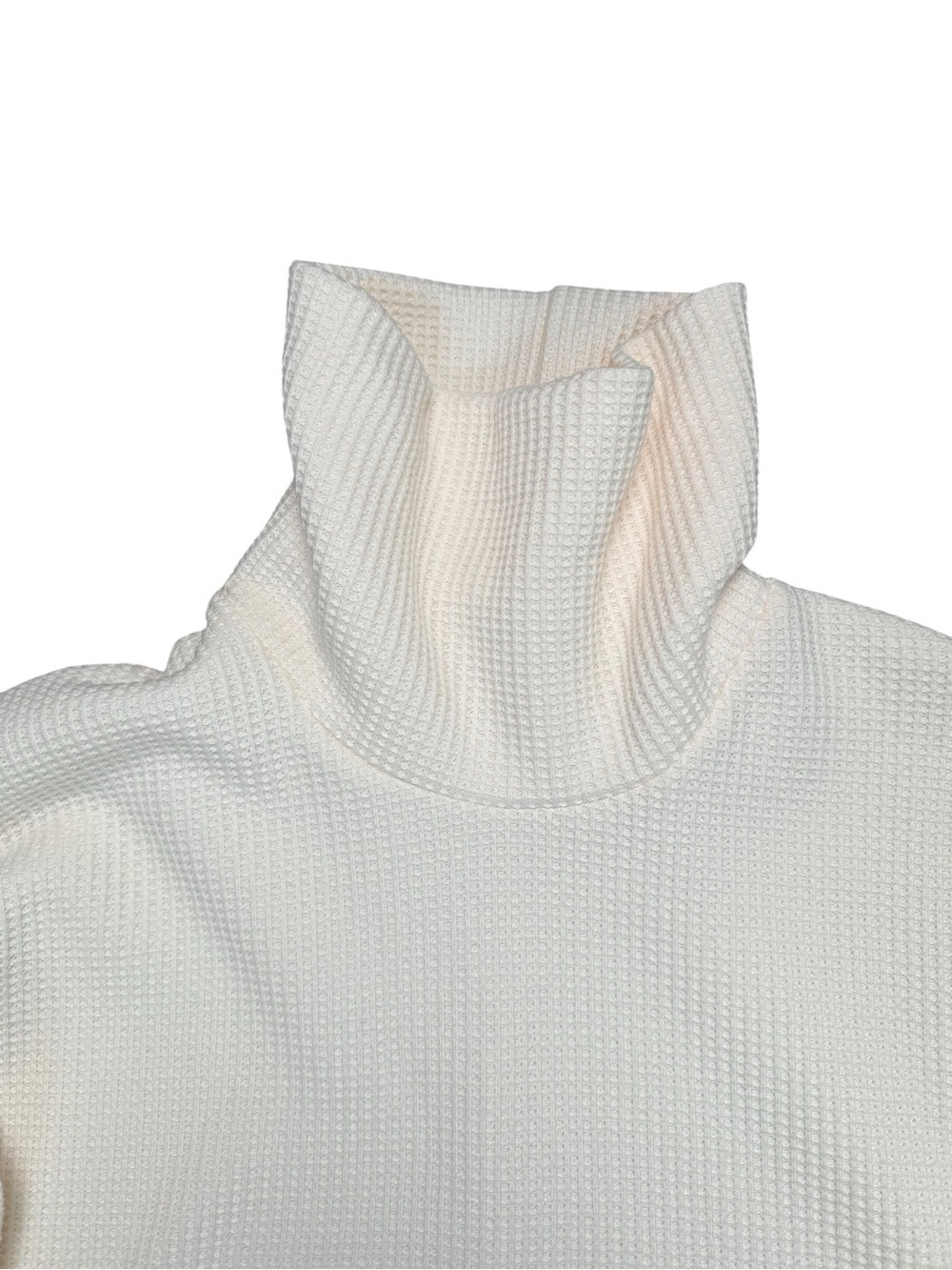 Columbia Omni-Heat Ivory Waffle Knit Turtleneck Thermal Top M - Picture 6 of 13